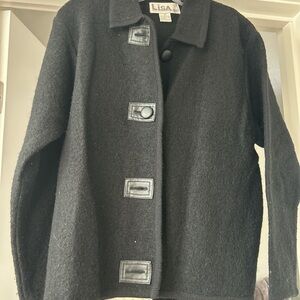 Black Women's Wool Jacket